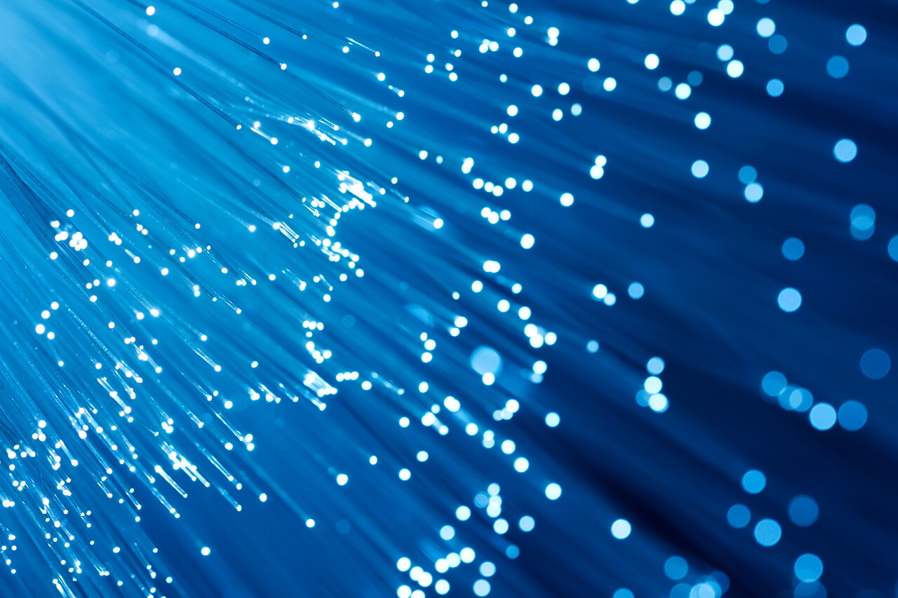 纤维光学技术背景色调蓝色