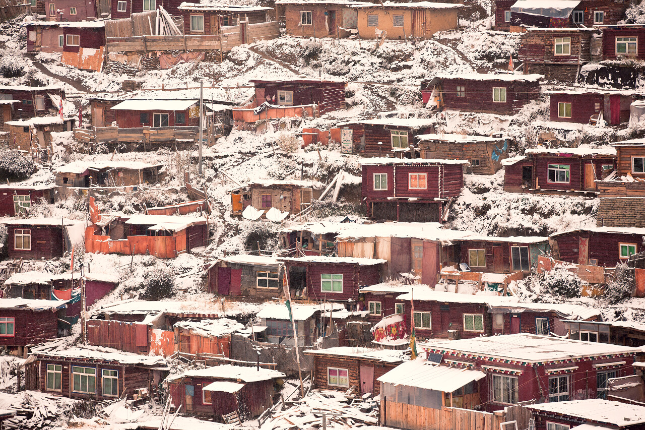 中国四川颜色达县武鸣佛学院四川旅游·