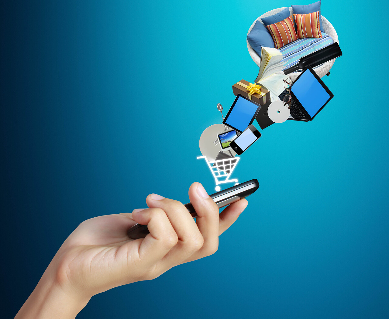手上手机飞出的家具线上购物网购购物平台