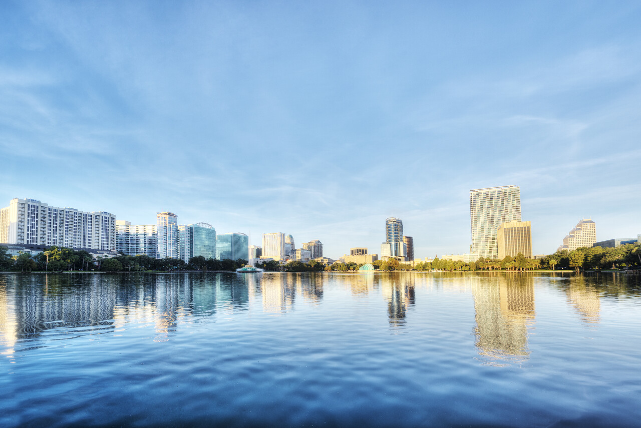 佛罗里达州湖公园湖面