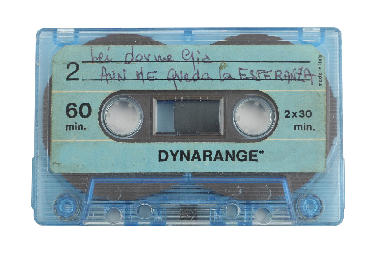 音乐卡带的特写美好回忆