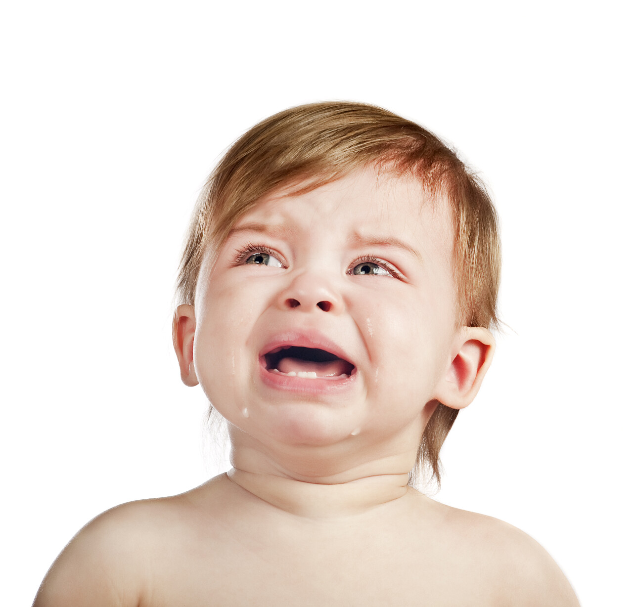 哭泣的婴儿女孩