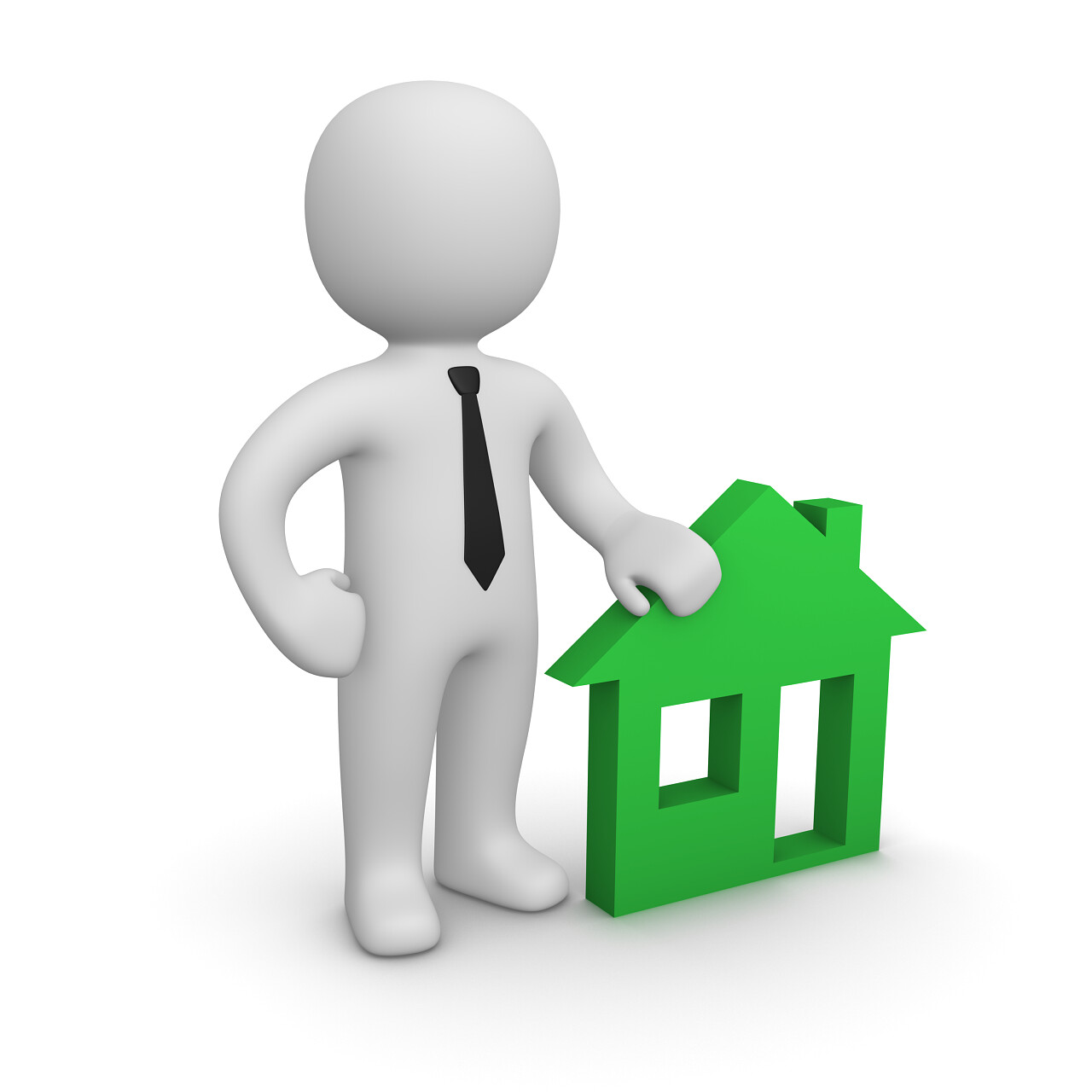 立体小人与房子房地产投资