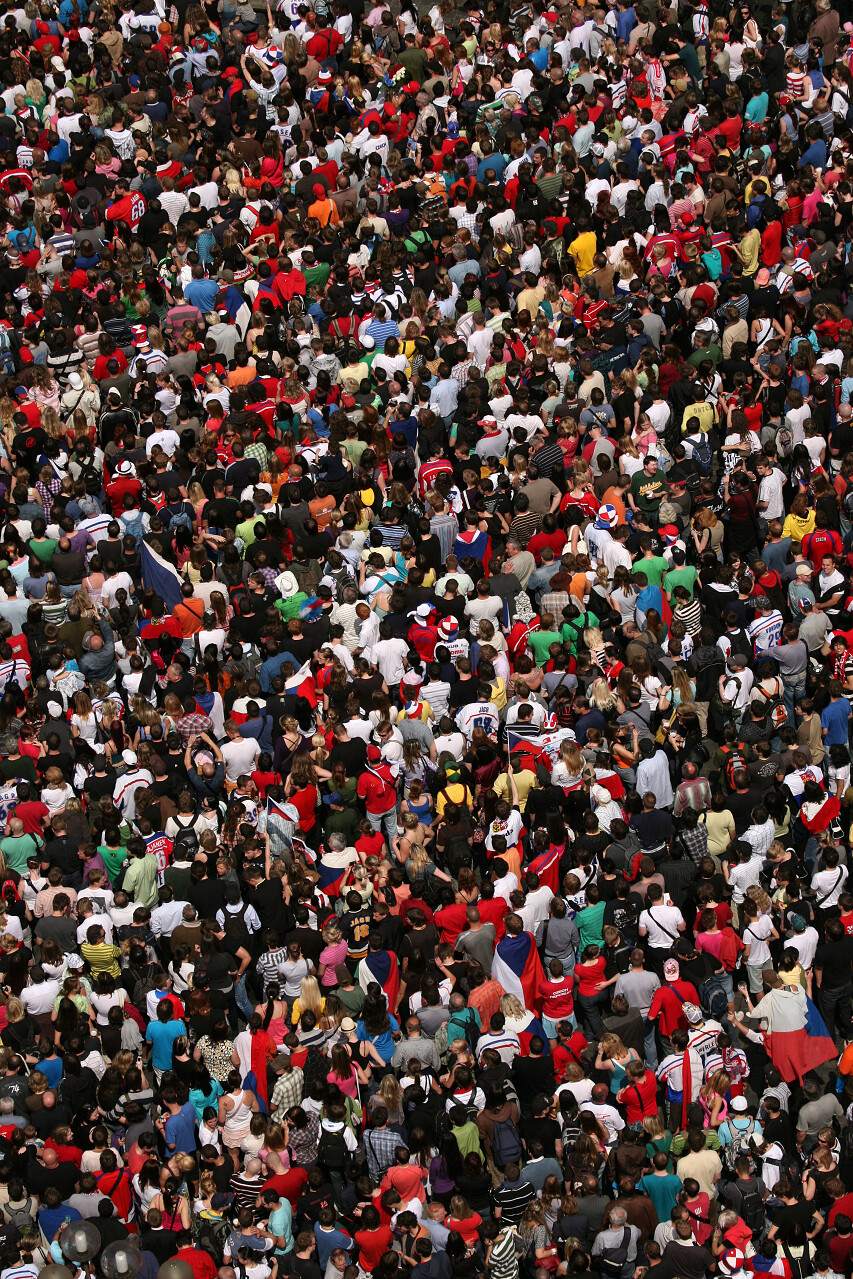 人群密集密集恐惧图