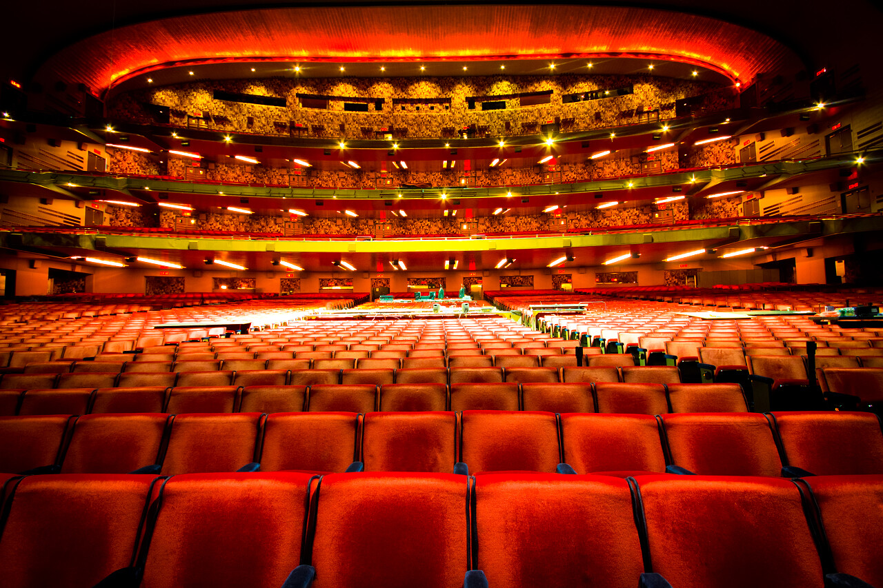 空无一人的观众席