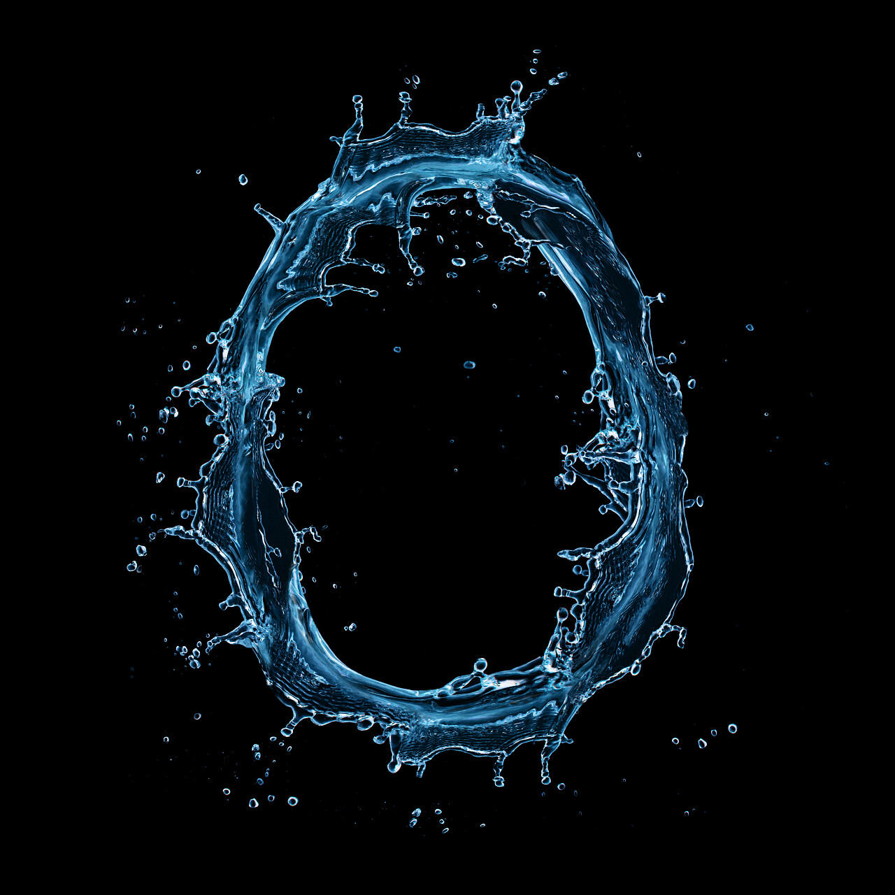 黑色背景上的字母