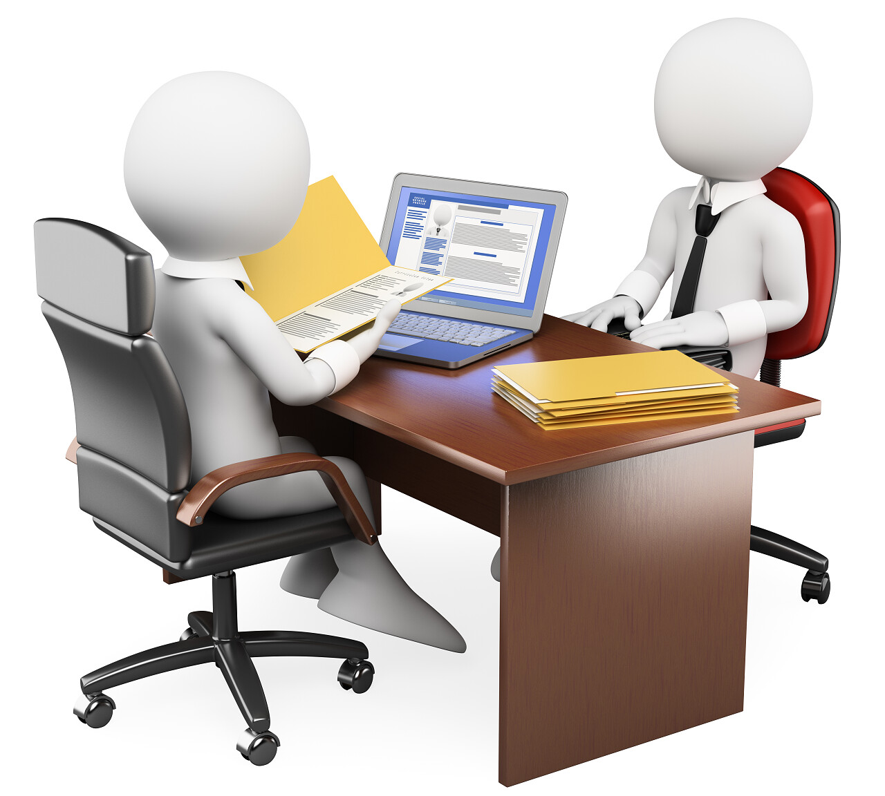 白色背景上的模拟对话模型