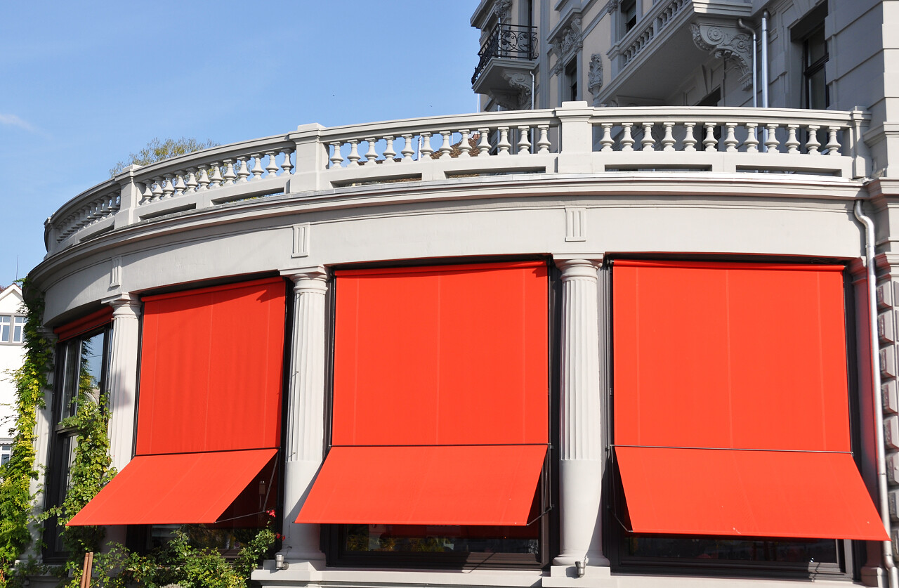 苏黎世豪华酒店的阳台