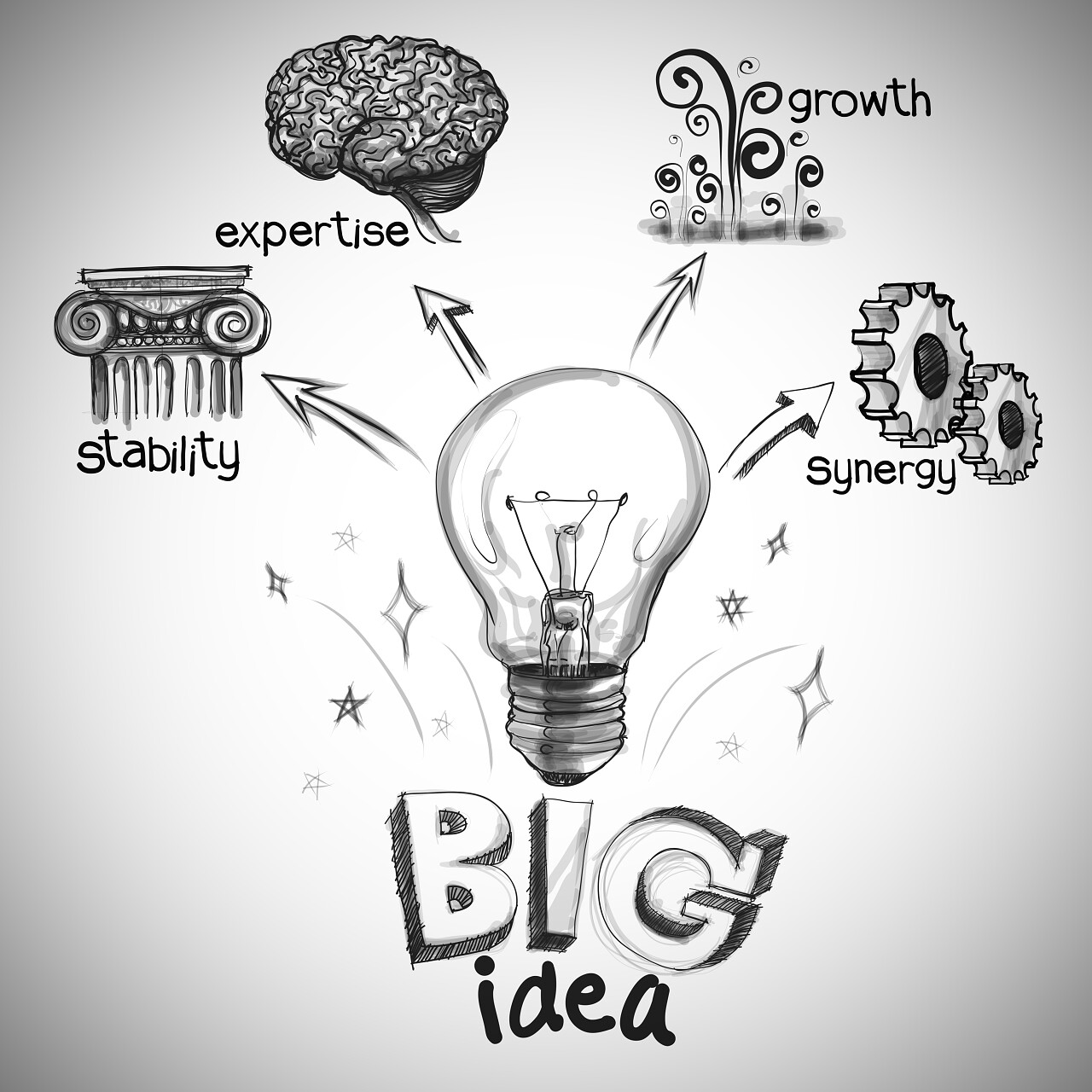 手绘构想图思考