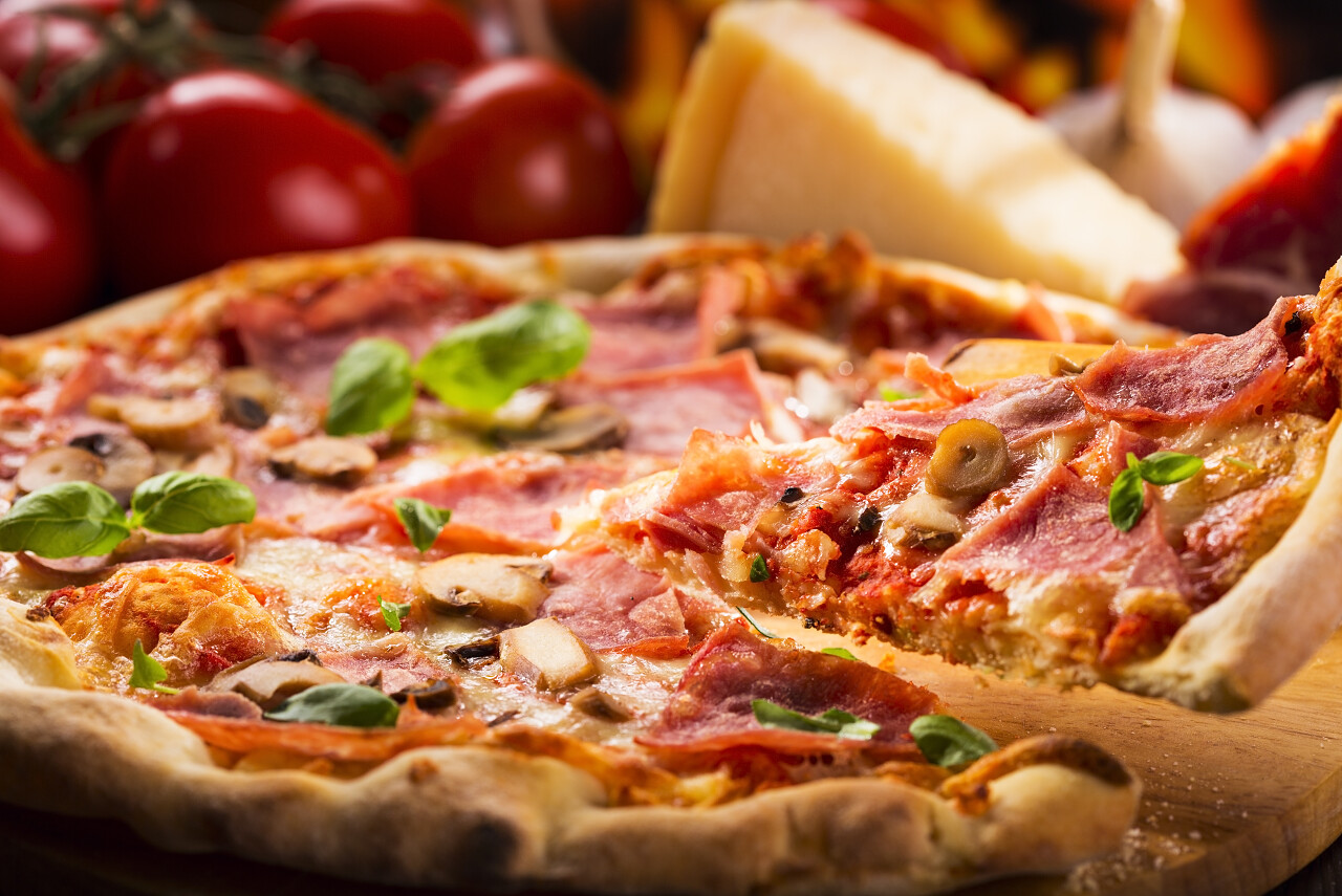 美味可口披萨美食食品食物