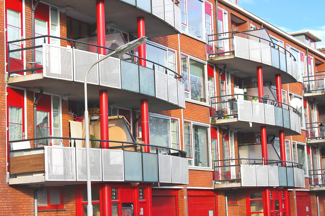 建筑阳台窗户楼房居民楼