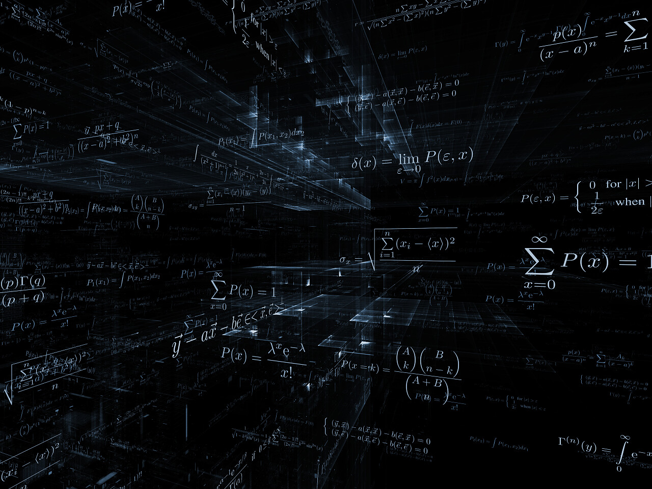 黑底数学公式数字算数计算学术