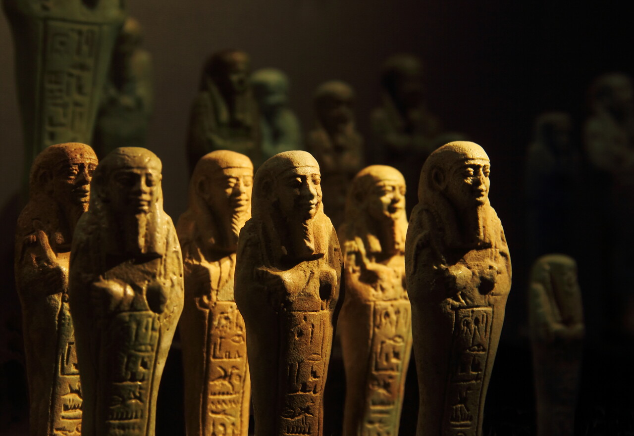 埃及的木乃伊俑驻留在维也纳奥地利埃及旅游