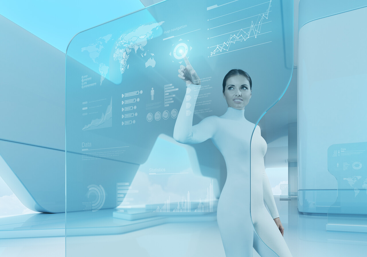 未来技术的触摸屏界面