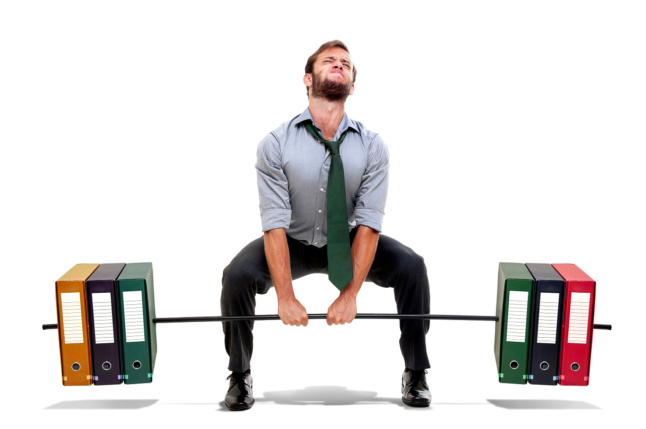 举重肌肉商人由重的文件