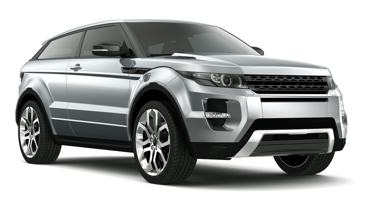 白底灰色大型汽车图