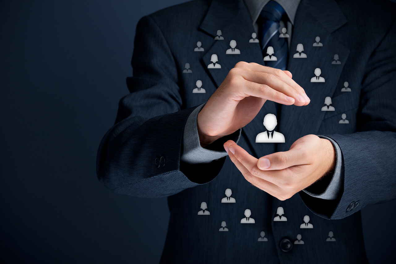 保护人物的虚拟图标