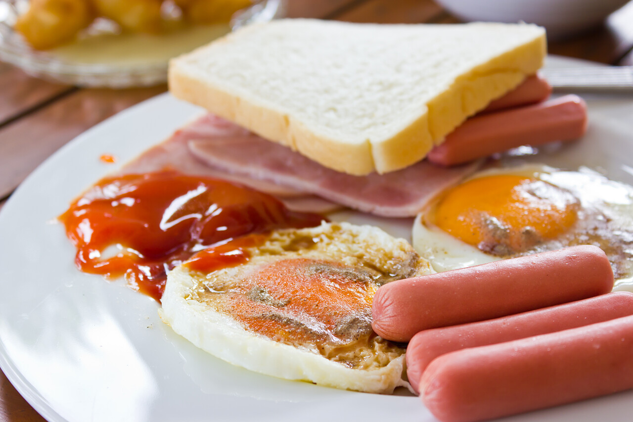 营养早餐肉蛋组合