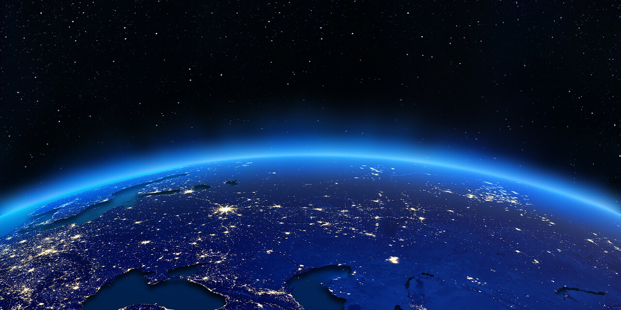 地球上空图美好未来