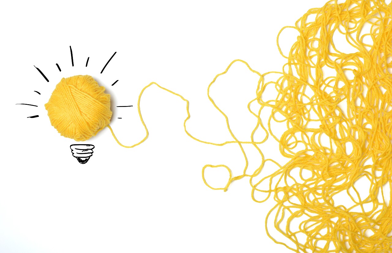 想法和创新与毛球的概念思考