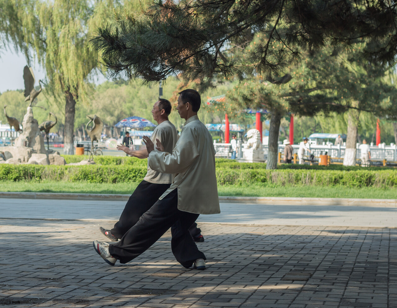 太极拳是中国传统强身健体方式健身运动拳击