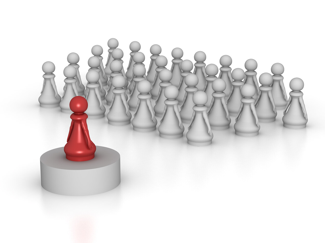 棋子形象三维人物领导力领导力提升