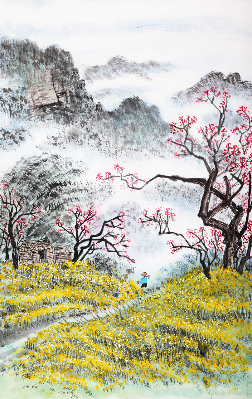 中国传统绘画传统二十四节气24节气清明节清明