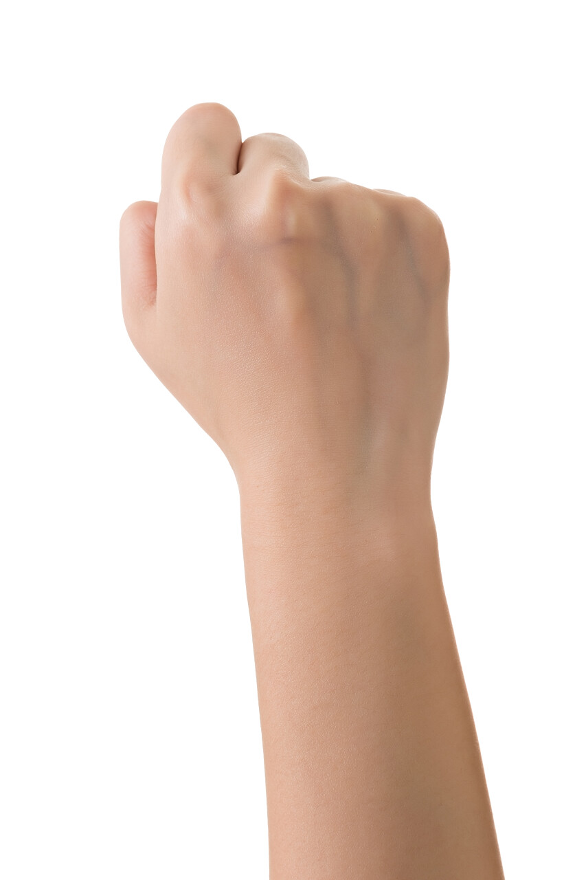 手的手势奋斗拳头加油拳头克服困难