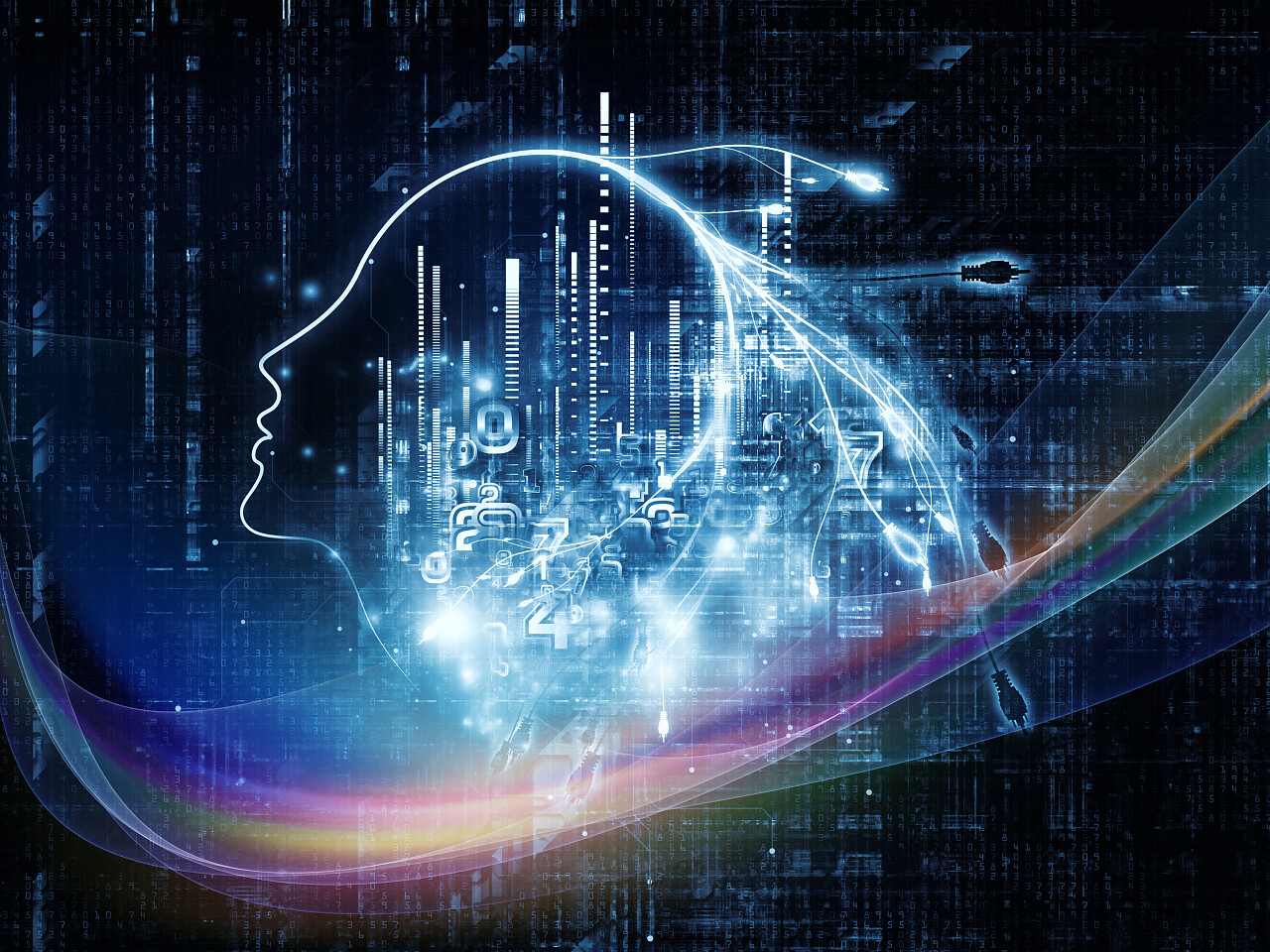 人工智能的大脑思考图片