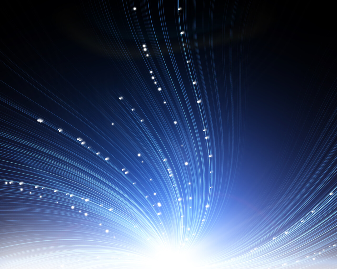 光在蓝色背景上的抽象旋转