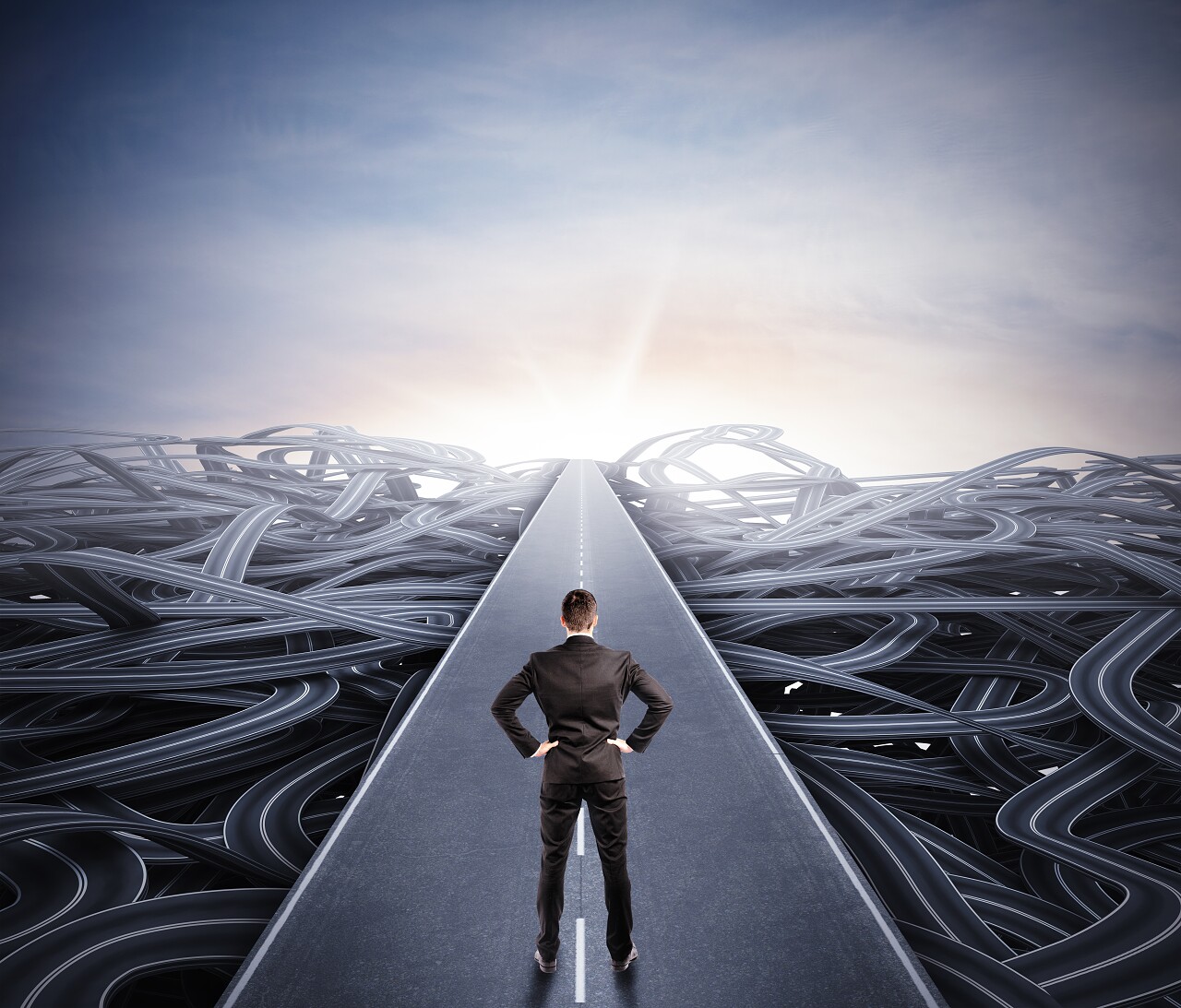 商人走到成功的捷径选择困难症