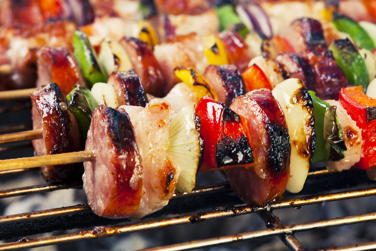 美味的烤肉串烧烤