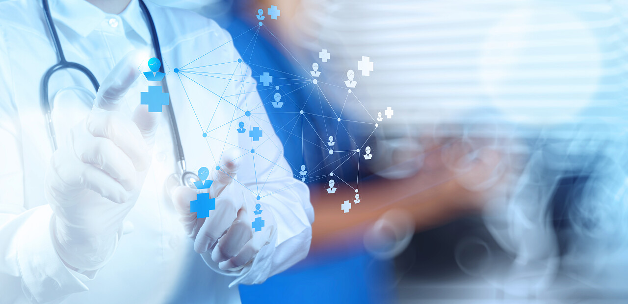 作为医疗概念工作与现代计算机接口的医学医生手医疗平台