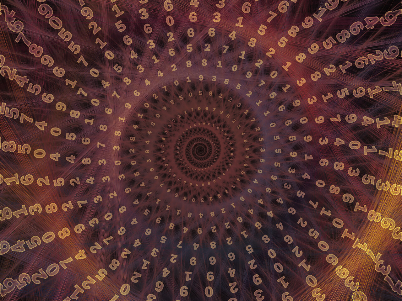 螺旋系列在数学科学和计算机艺术项目中使用的螺旋背景