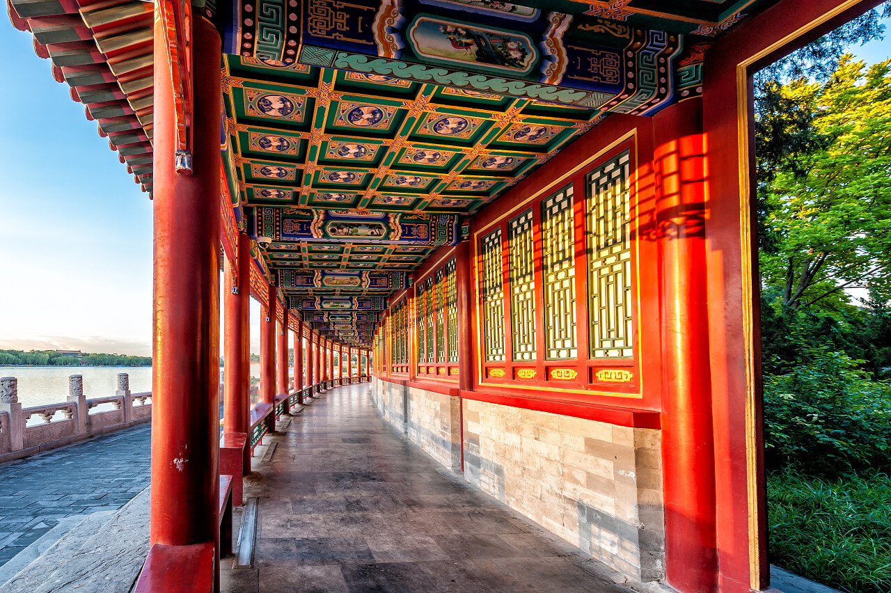 画廊在北京北海公园