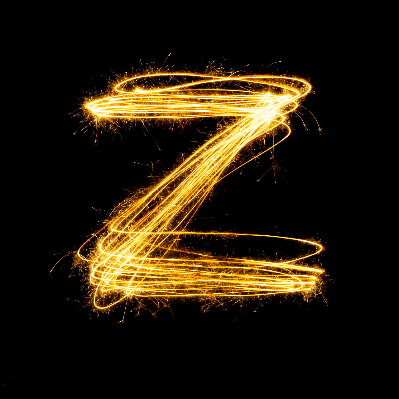 火花烟火灯字母Z大写