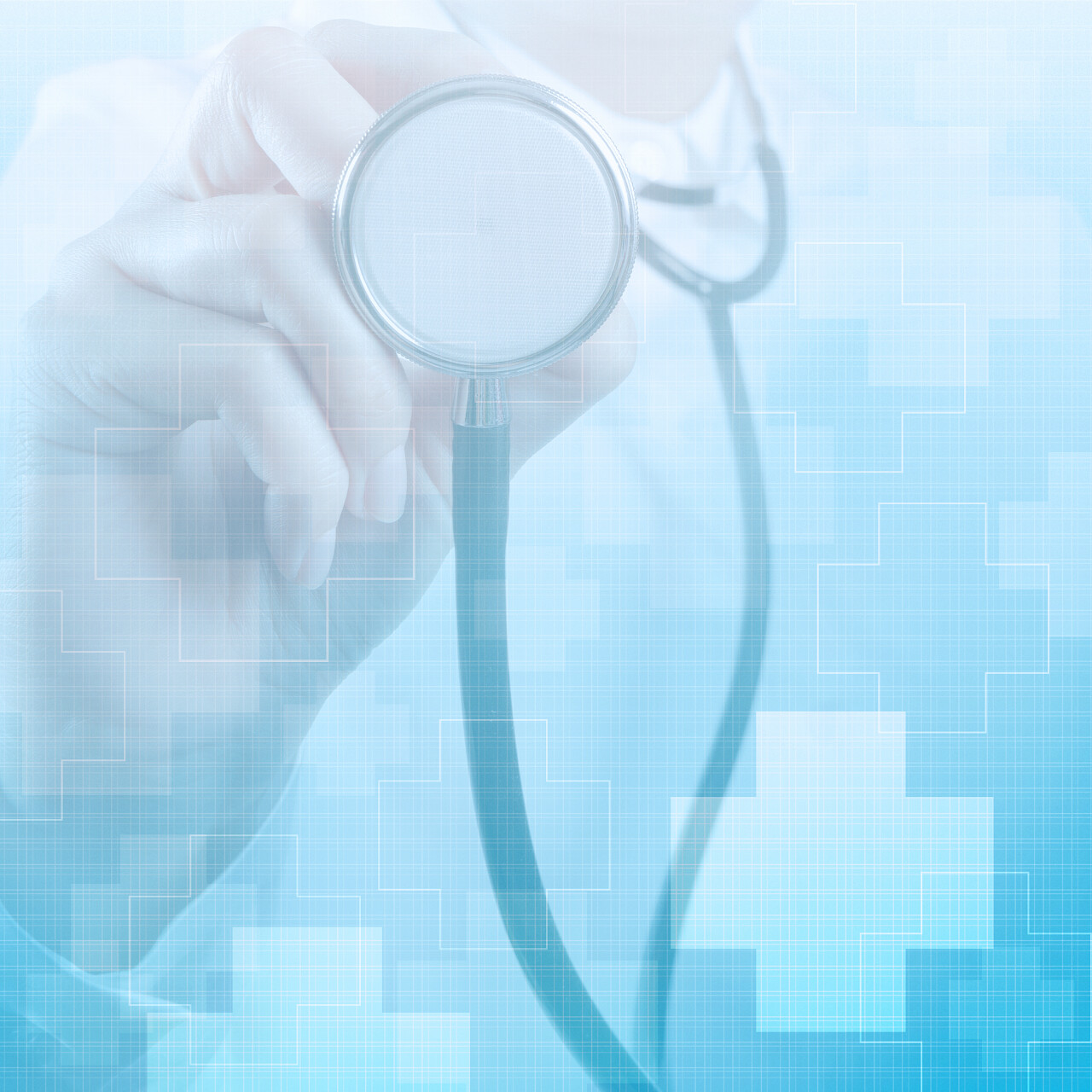 二次曝光工作医疗概念的医学医生手