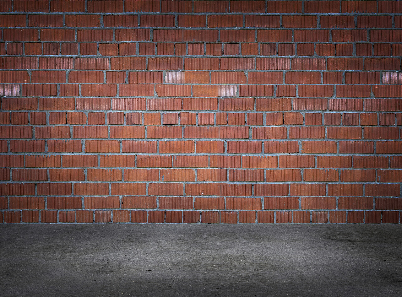 一面砖墙纹理背景