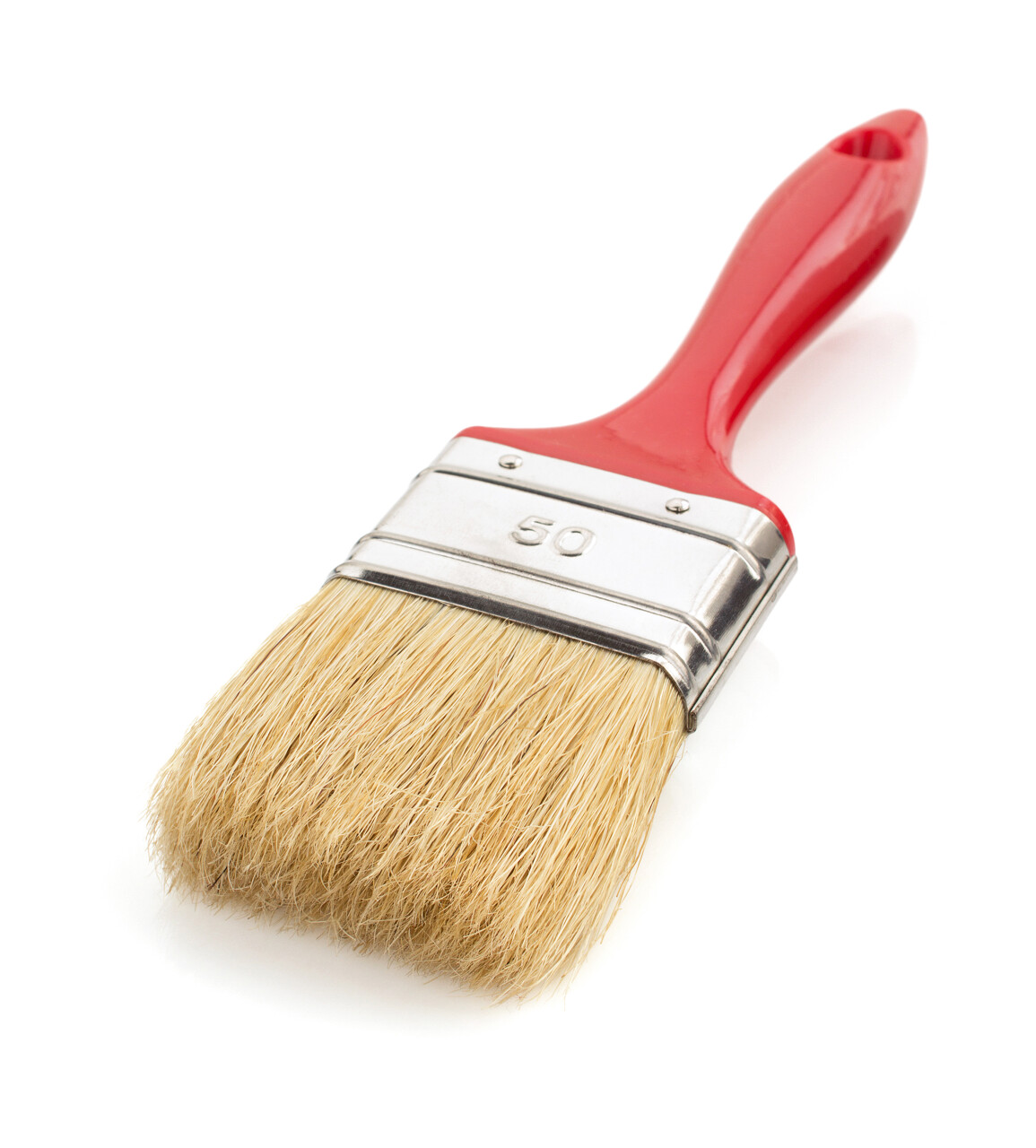 在白色背景上隔绝的画笔