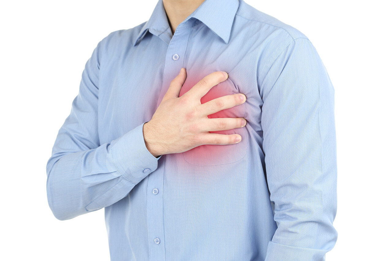 胸痛心脏病发作的人心绞痛心脏病