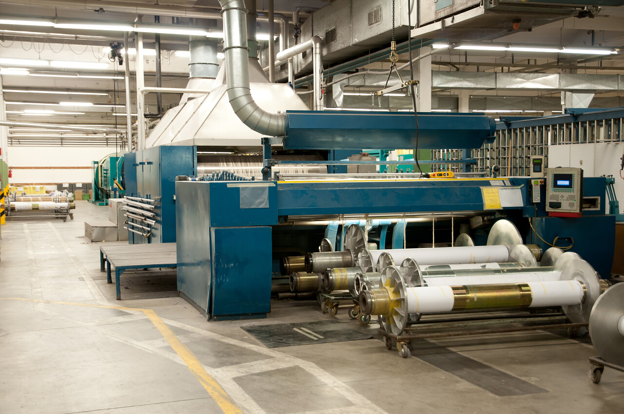 纺织工业自动化生产车间