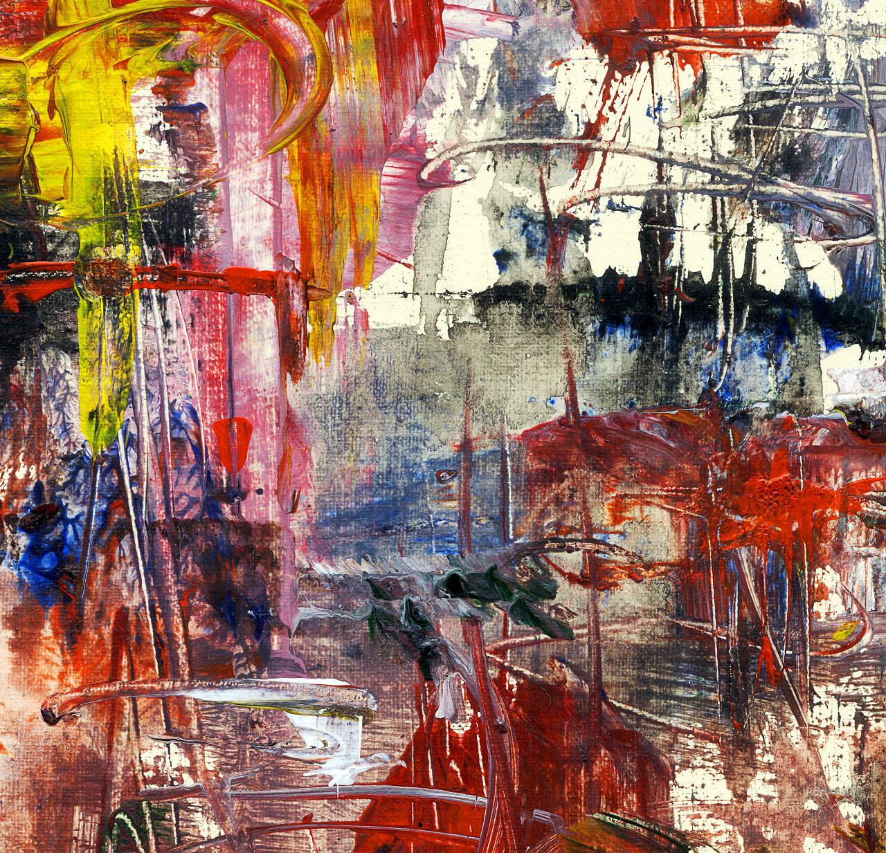 抽象水彩绘画插图