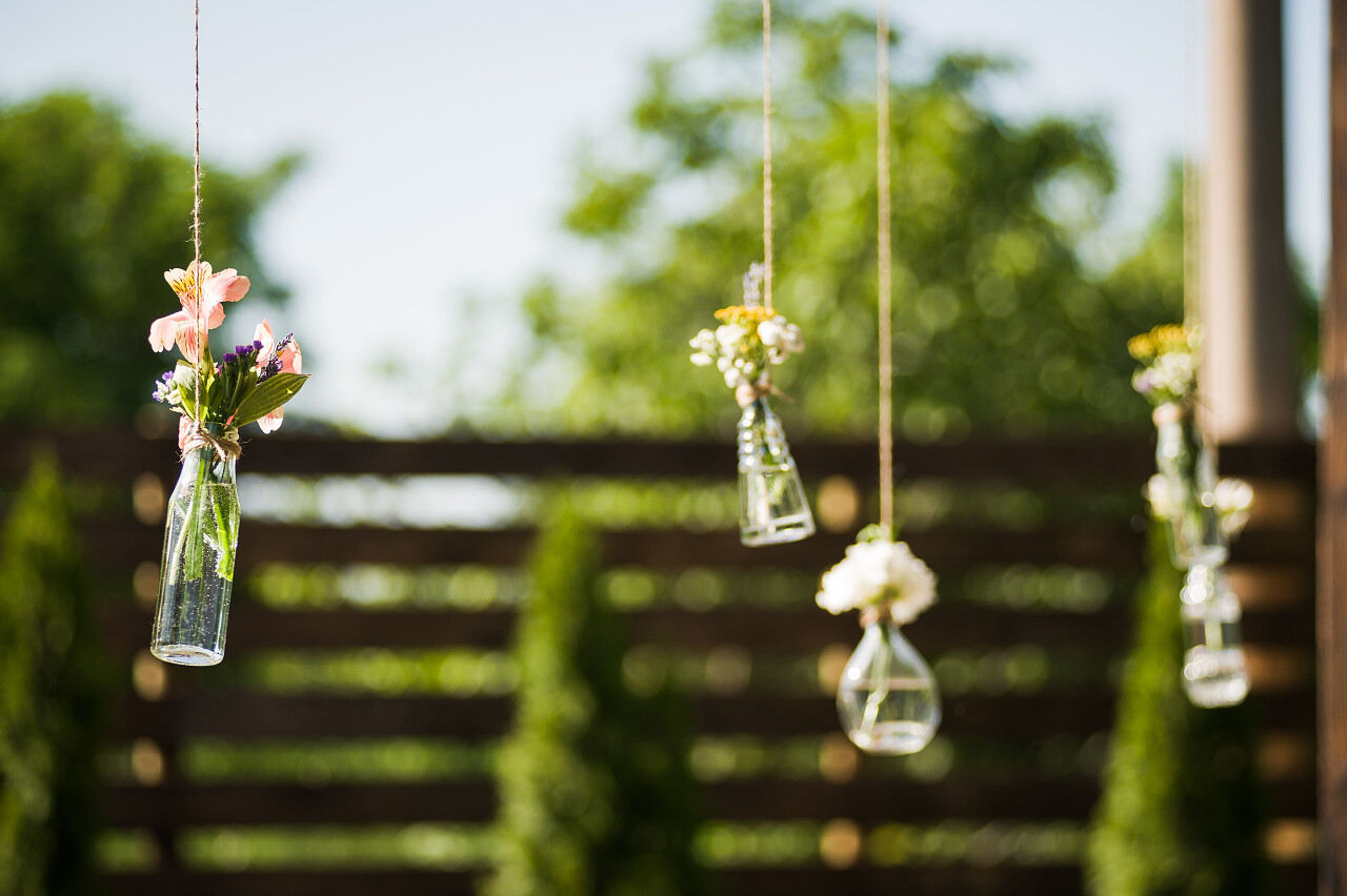 婚礼装饰花与所有美的餐厅
