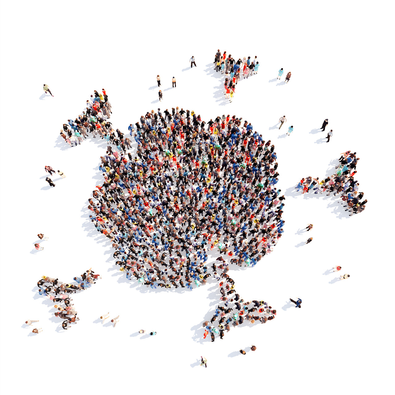 以免疫系统形式构成的一大群人