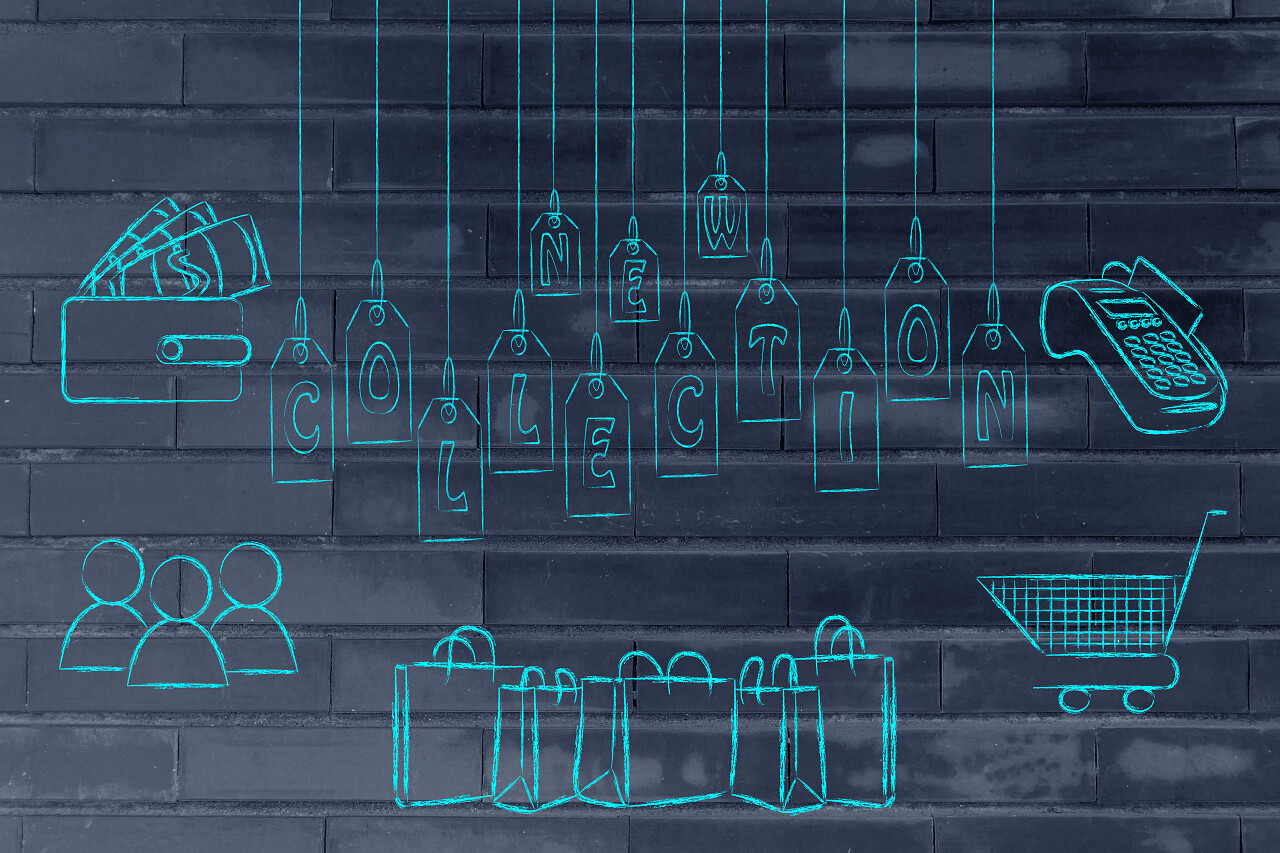 购物和全新系列顾客购物车购物袋和钱包