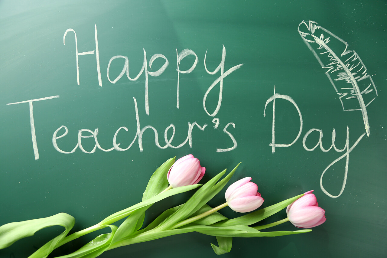 学校黑板上的字母