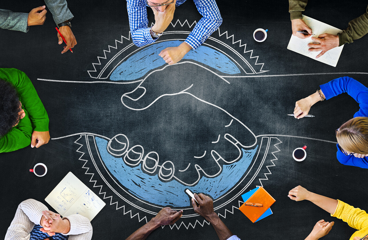 黑板合作规划会议共享概念的策略