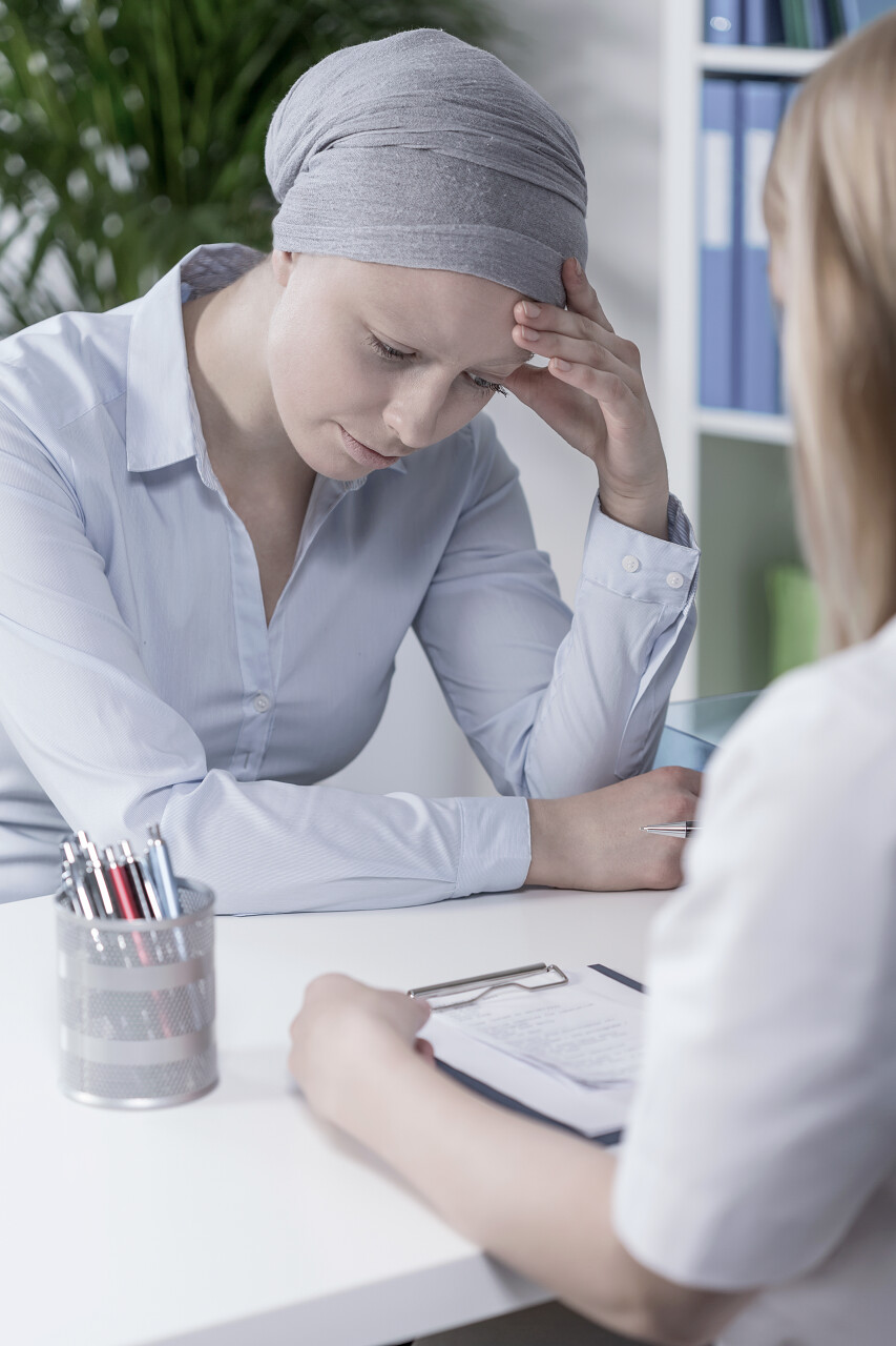 年轻优雅的癌症病人