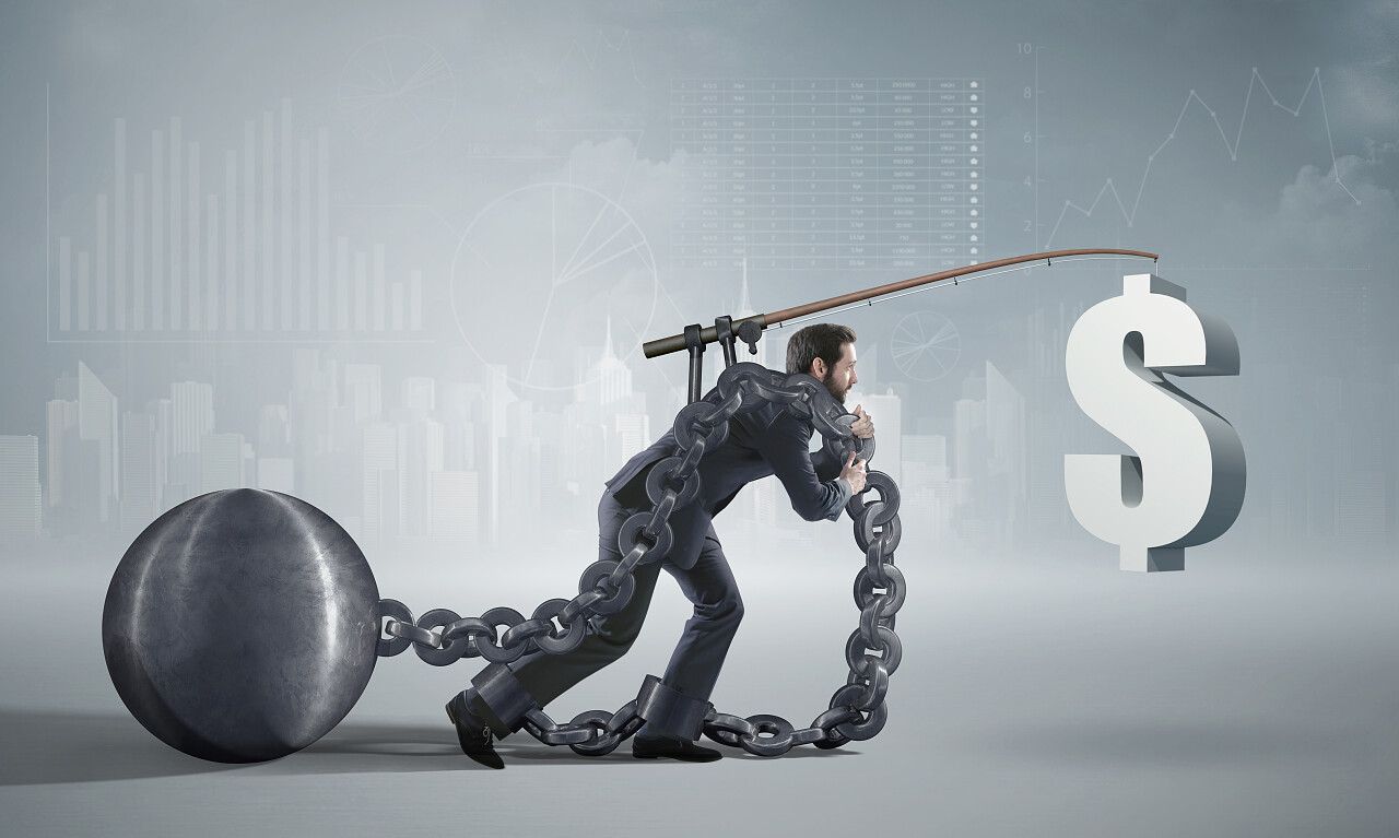 雄心勃勃的人他自己做生意