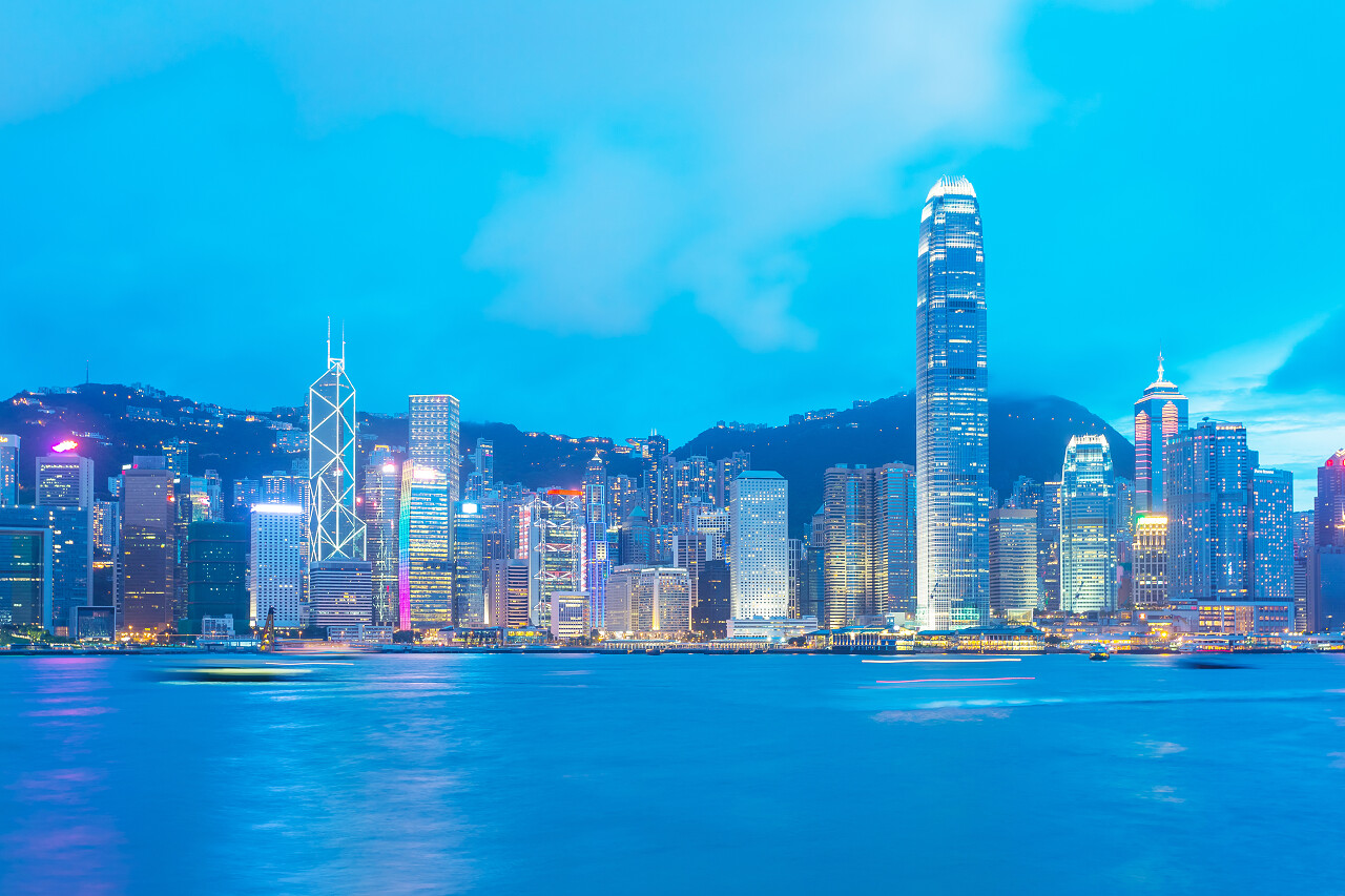 从九龙香港岛视图香港旅游